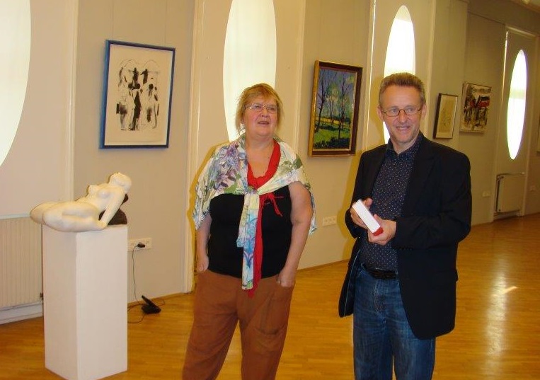 Ausstellung Destan Gashi, GR Ernst Woller, Edith Wohlleb, 2016